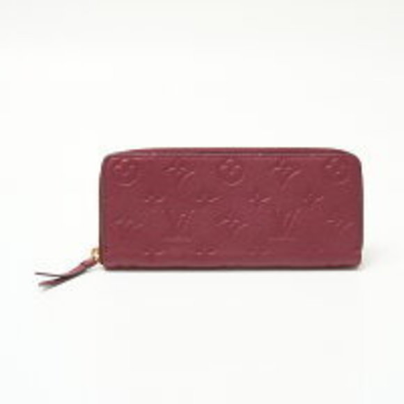 Louis Vuitton Red Wallet Portefeuille Long Empreinte Leather Clemence - Picture 1 of 7